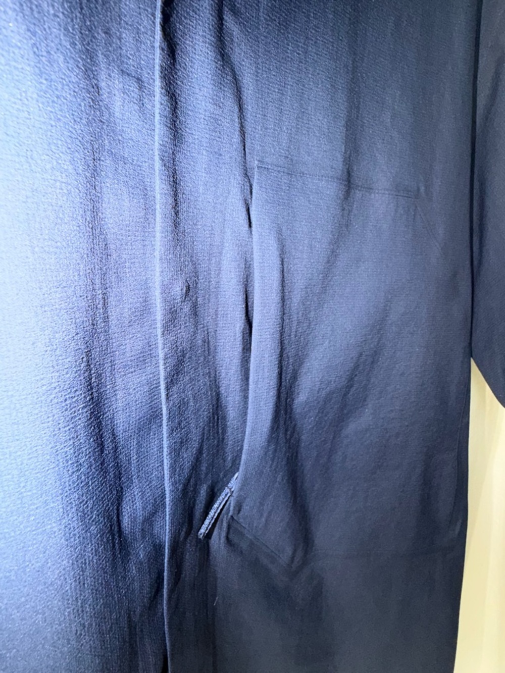 Arc’teryx Veilance Short Sleeve Shirt XL Navy Technical Minimalist Zip Pocket - Picture 4 of 5